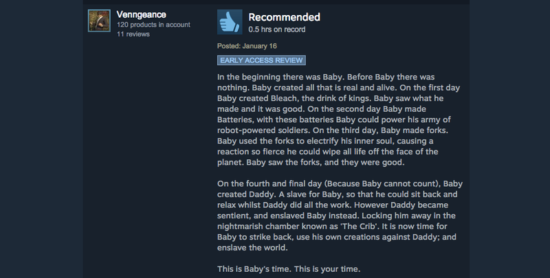 Illustration for article titled Who's Your Daddy, As Told By Steam Reviews